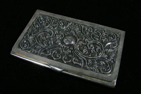 vintage silver card holder.